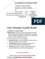 Principle and Application of Public Health 11