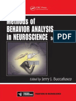 神经行为学 AVIOR ANALYSIS in NEUROSCIENCE, Second Edition