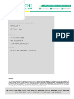 MR - Arjun P Male 33 Years: This Document Holds The Written Radiology Report For