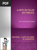 A ARTE DE FALAR EM PÚBLICO