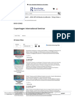 Copenhagen International Seminar - Book Series - Routledge & CRC Press