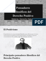 Pensadores Filosóficos Del Derecho Positivo