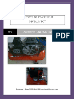 A (Energie P) : Sciences de L'ingénieur Niveau: TCT