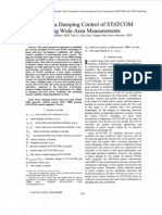 Inter-Area Damping Control Statcom Using Wide-Area Measurements