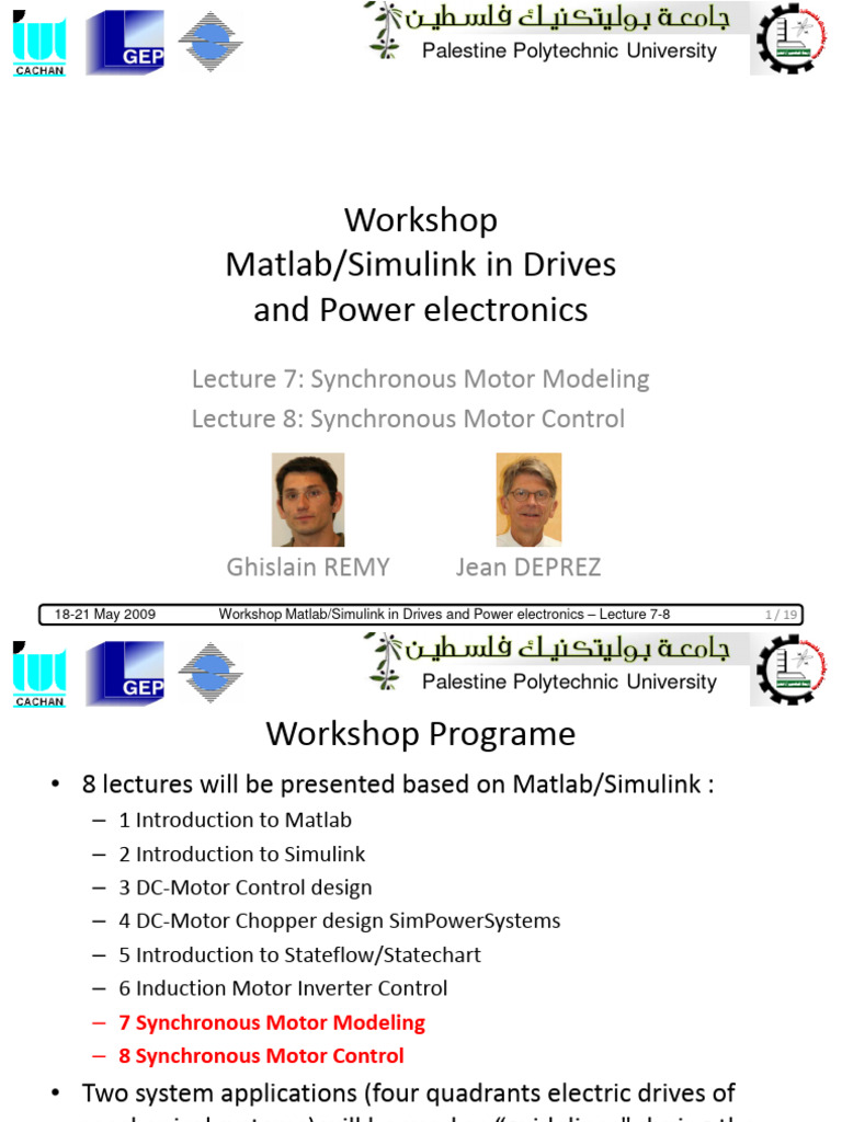 Lecture 7 8 Synchronous Motor Pdf Power Electronics Electric Motor