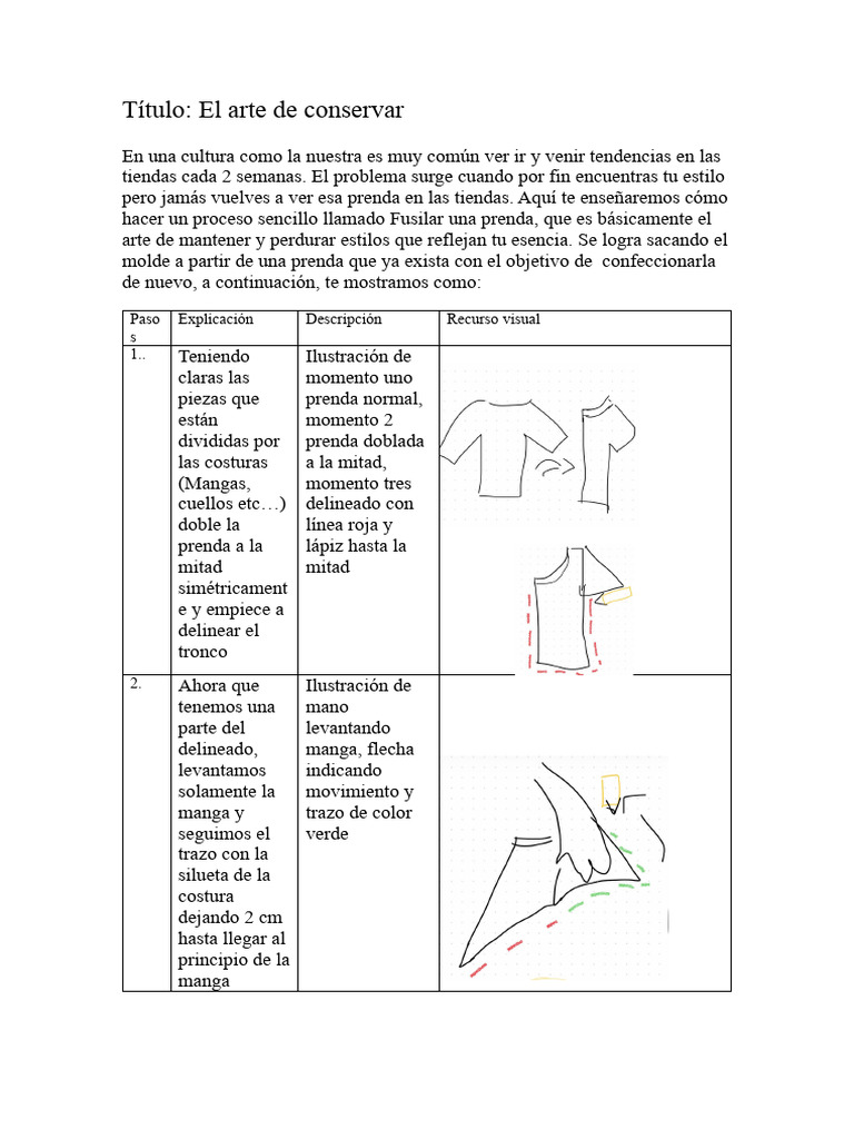Cómo Fusilar Prendas para Conservar Estilo | PDF | Ropa
