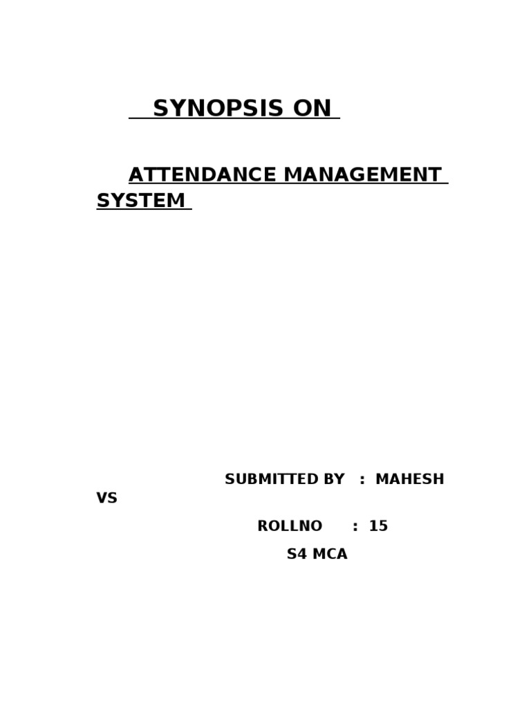 Attendance Management System Overview | PDF