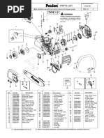 Manuale D'officina McCulloch Pro MAC 55 - Listino Parti Illustrate Del 1976 (11 Pagine)