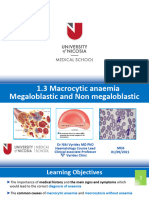 1.3 Macrocytic Anaemia, Megaloblastic and Nonmegaloblastic Anaemia