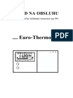 Termostat - Euro091 - Manual SK