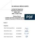 Punto de Equilibrio y Estados Financieros Proforma