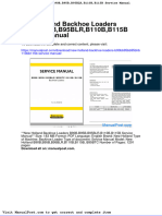 New Holland Backhoe Loaders b90bb95bb95blrb110bb115b Service Manual