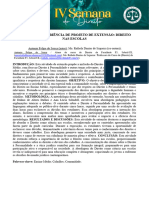 RELATO DE EXPERIÊNCIA - PROJETO - A IMPORTANCIA DO DIREITO COMO CIENCIA NAS ESCOLAS