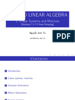 1 - Linear Systems, Matrices