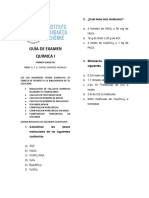 Guia de Examen Quimica Primer Semestre