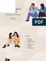 Presentación Psicología y Salud Mental Elegante Ilustrada Crema
