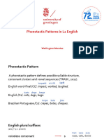 Phonotactic Patterns - Wellington Araujo Mendes Junior