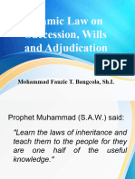 ISLAMIC LAW ON SUCCESSION by M.F. Bangcola