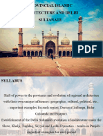 Provincial Islamic Architecture and Delhi Sultanate