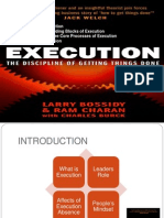 The Building Blocks of Execution 3. The Three Core Processes of Execution 4. Conclusion