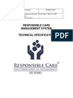 Responsible Care Management System Technical Specification