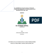 Proposal Dinamika Kehidupan Masyarakat Agraris Petani Kopi Desa Tanah Wulan 1998-2010