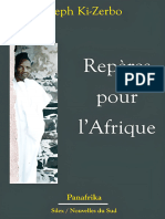 Reperes Pour L'afrique - Joseph Ki-Zerbo
