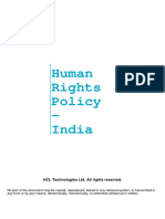 Human Rights Policy India