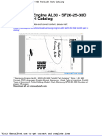 Samsung Engine Al30 Sf20!25!30d Forklift Part Catalog