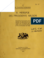 El Presidente WIlson y La Cuestion de Tacna y Arica