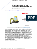 Sany Hydraulic Excavator Sy18c Shop Manuals and Schematics en de