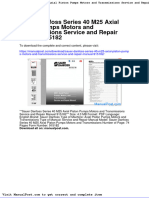 Sauer Danfoss Series 40 m25 Axial Piston Pumps Motors and Transmissions Service and Repair Manual 915182