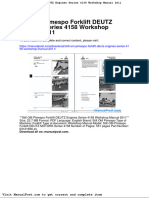 Still Om Pimespo Forklift Deutz Engines Series 4158 Workshop Manual 2011