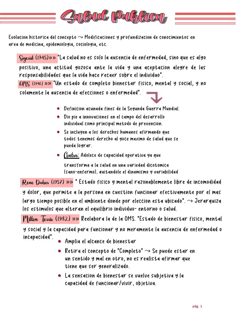 Resumen De Salud Publica 1 Pdf Pdf