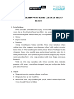 Analisa Perhitungan Hasil Uji Kuat Tekan Beton