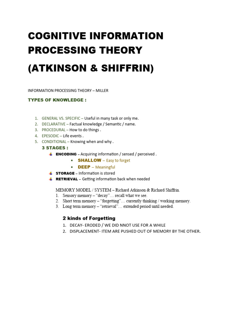 Cognitive Information Processing Theory | PDF | Career & Growth