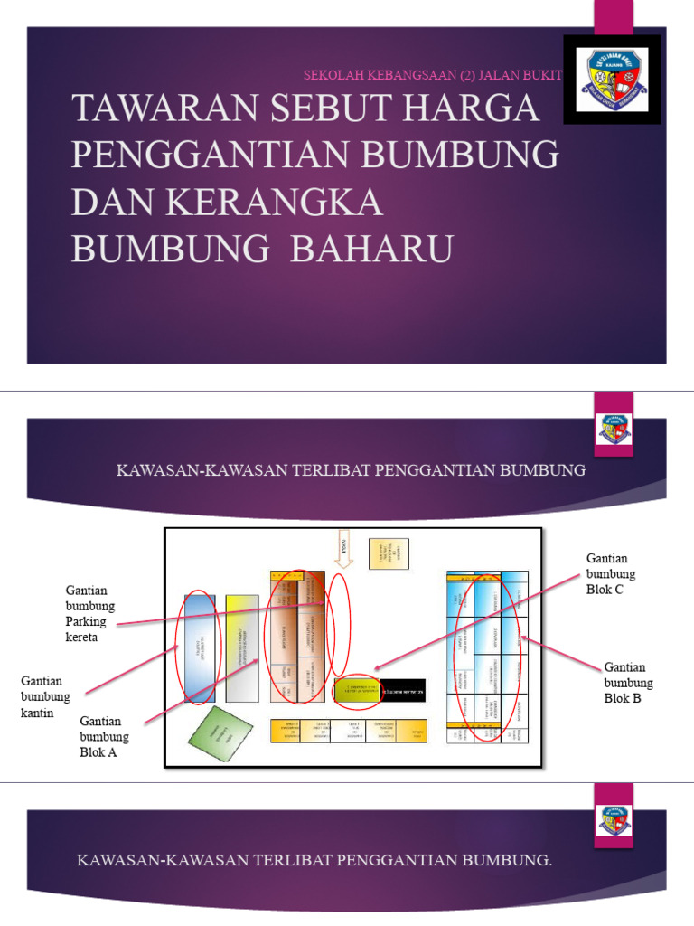 Tawaran Sebut Harga Penggantian Bumbung Baharu | PDF