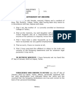 Income Payee's Sworn Declaration A1 | PDF | Taxes | Income Tax
