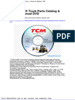 TCM Forklift Truck Parts Catalog Service Manual DVD