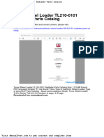 Terex Wheel Loader Tl210 0101 Radlader Parts Catalog