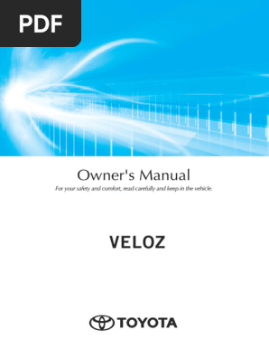 23 Veloz en Owners Manual | PDF | Traffic Collision | Vehicles