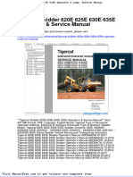 Tigercat Skidder 620e 625e 630e 635e Operators Service Manual