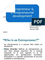 Entrepreneur & Entrepreneurial Development