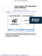 TLD Cargo Tow Tractor JST Operation and Maintenance Manual