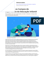 O Que São Os Campos de Experiência Da Educação Infantil