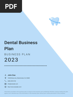 dental business plan
