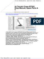 Terex Rough Terrain Crane Rt555 2015 Workshop Manual Spare Parts Schematics