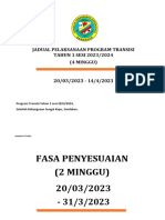 Jadual Transisi Full 2023
