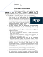 Affidavit of Joint Undertaking - Print in Legal Size and Sign On Each Page