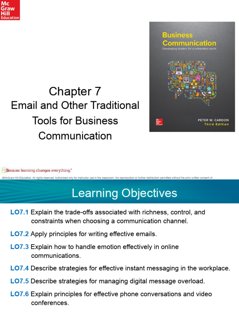 Chap 7 - Emails other traditional tools | PDF